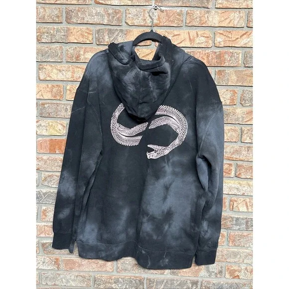 Beartooth The Surface Hoodie Tour Band Sweatshirt Sz XL Tie Dye Rare Pink Snake
